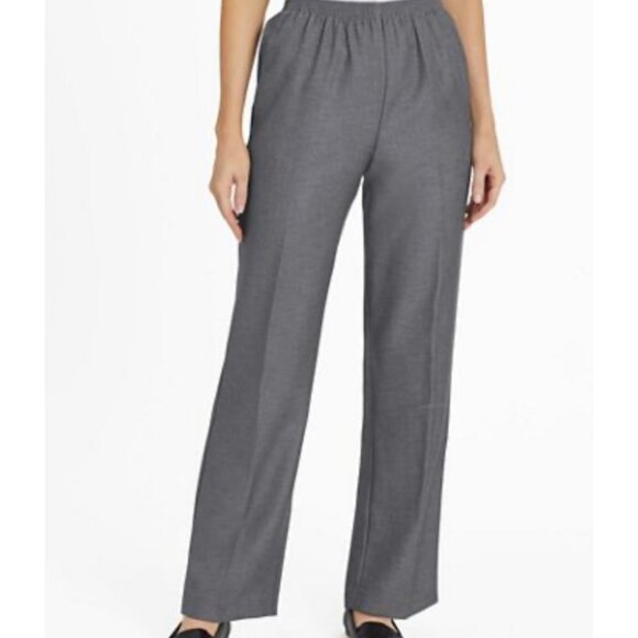 Alfred Dunner Classics Gray Solid 16W - Picture 1 of 5